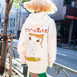 Like new Stella McCartney Yoshitomo Nara Stop the Bombs Print Hoodie $ 1,040